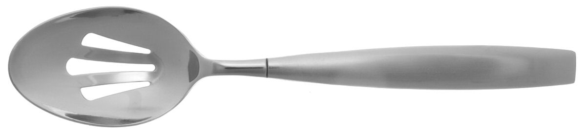Casey Satin (Stainless) Pierced Tablespoon (Serving Spoon) by Hampton Silversmiths-1