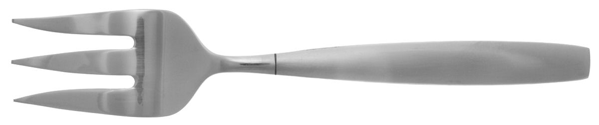 Casey Satin (Stainless) Medium Solid Cold Meat Serving Fork by Hampton Silversmiths-1
