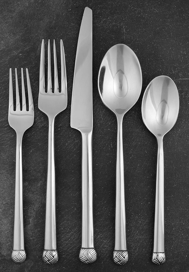 Crossland (Stainless) 5 Piece Place Setting by Hampton Silversmiths-1