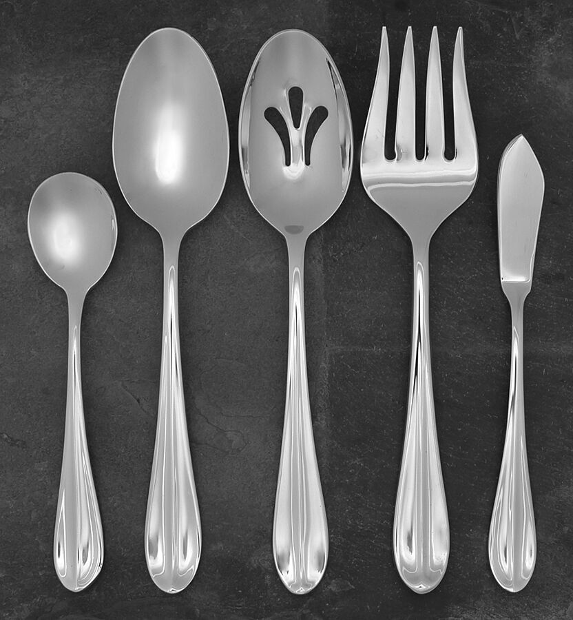 Elaine (Stainless) 5 Piece Hostess Set by Hampton Silversmiths-1