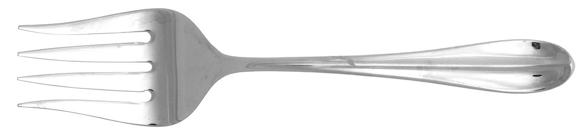 Elaine (Stainless) Medium Solid Cold Meat Serving Fork by Hampton Silversmiths-1