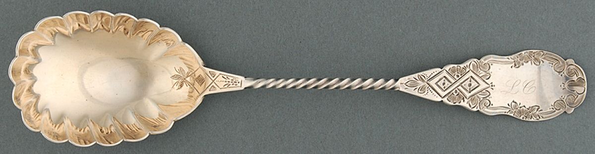 HKS9 (Coin) Medium Solid Berry/Casserole Spoon by Hotchkiss & Schreuder-1