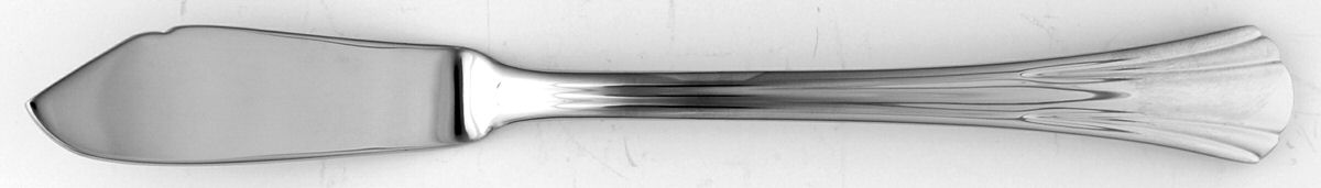 Gertrude (Stainless) Flat Handle Master Butter Knife by Hampton Silversmiths-1