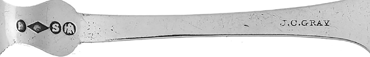 Coin Silver Flatware Dessert/Oval Soup Spoon by Hotchkiss & Schreuder-3