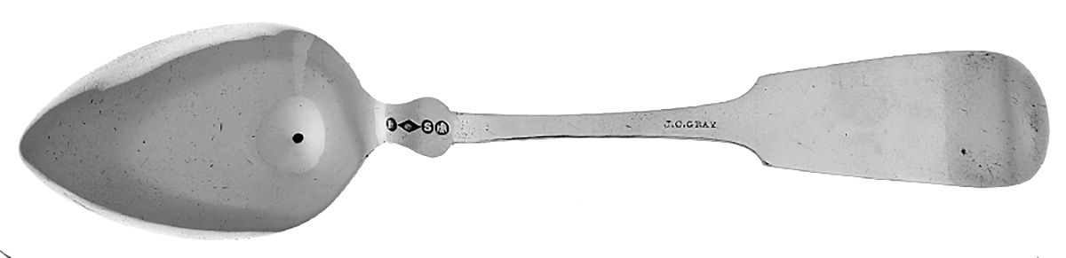 Coin Silver Flatware Dessert/Oval Soup Spoon by Hotchkiss & Schreuder-2