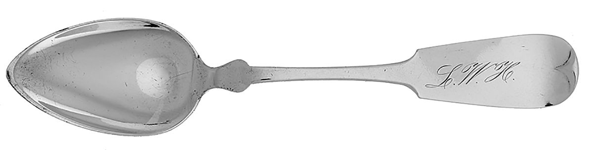 Coin Silver Flatware Dessert/Oval Soup Spoon by Hotchkiss & Schreuder-1