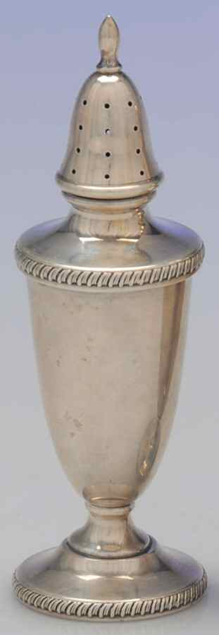 401 (Sterling, Hollowware) Pepper Shaker by Hunt Silver Co-1