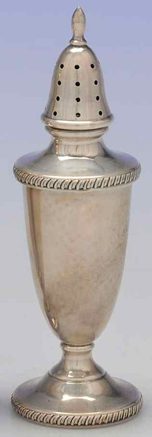 401 (Sterling, Hollowware) Salt Shaker by Hunt Silver Co-1