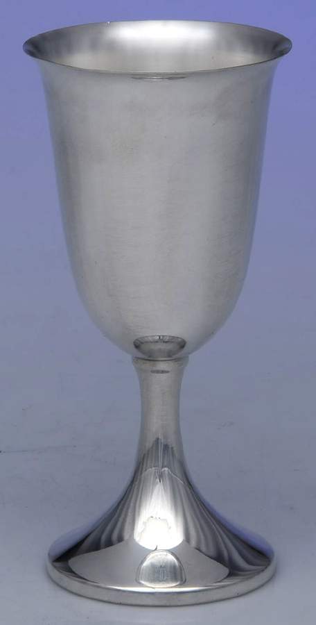 303 (Sterling, Hollowware) Water Goblet by Hunt Silver Co-1