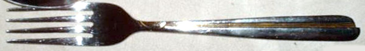 HAF19G (STAINLESS, GOLD ACCENT) Fork by Hanford Forge-1