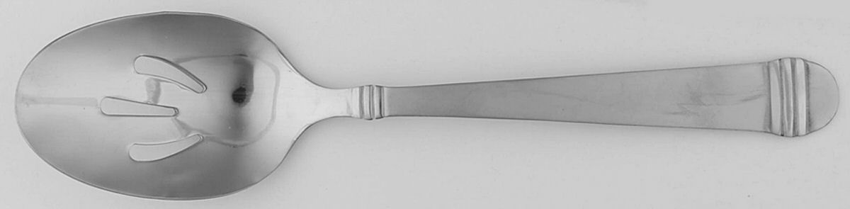 Arielle (Stainless) Pierced Tablespoon (Serving Spoon) by Hampton Silversmiths-1