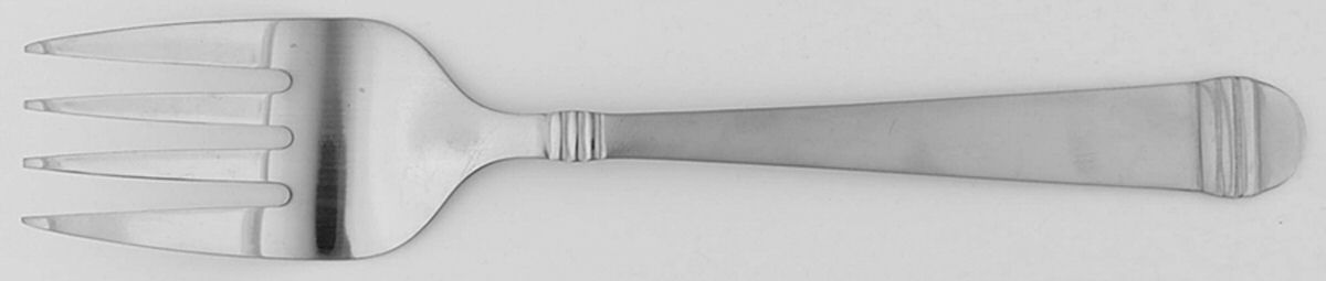 Arielle (Stainless) Medium Solid Cold Meat Serving Fork by Hampton Silversmiths-1