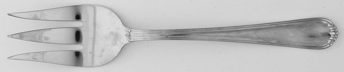 Tara (Stainless) Medium Solid Cold Meat Serving Fork by Hampton Silversmiths-1