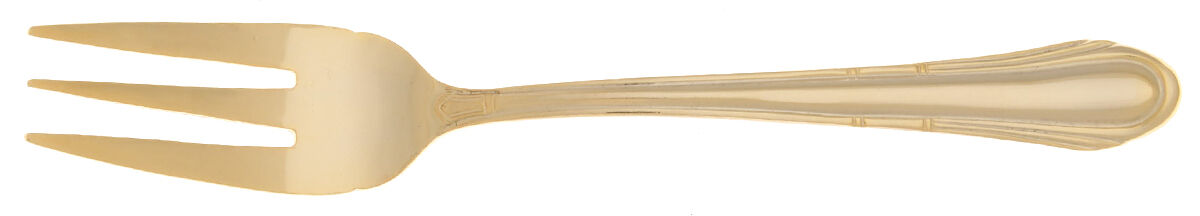 HSV149 (Gold Electroplate) Individual Salad Fork by Hampton Silversmiths-1