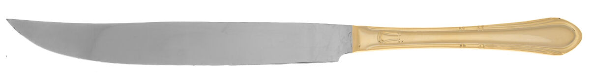 HSV149 (Gold Electroplate) Small Steak Carving Knife with Stainless Blade by Hampton Silversmiths-1
