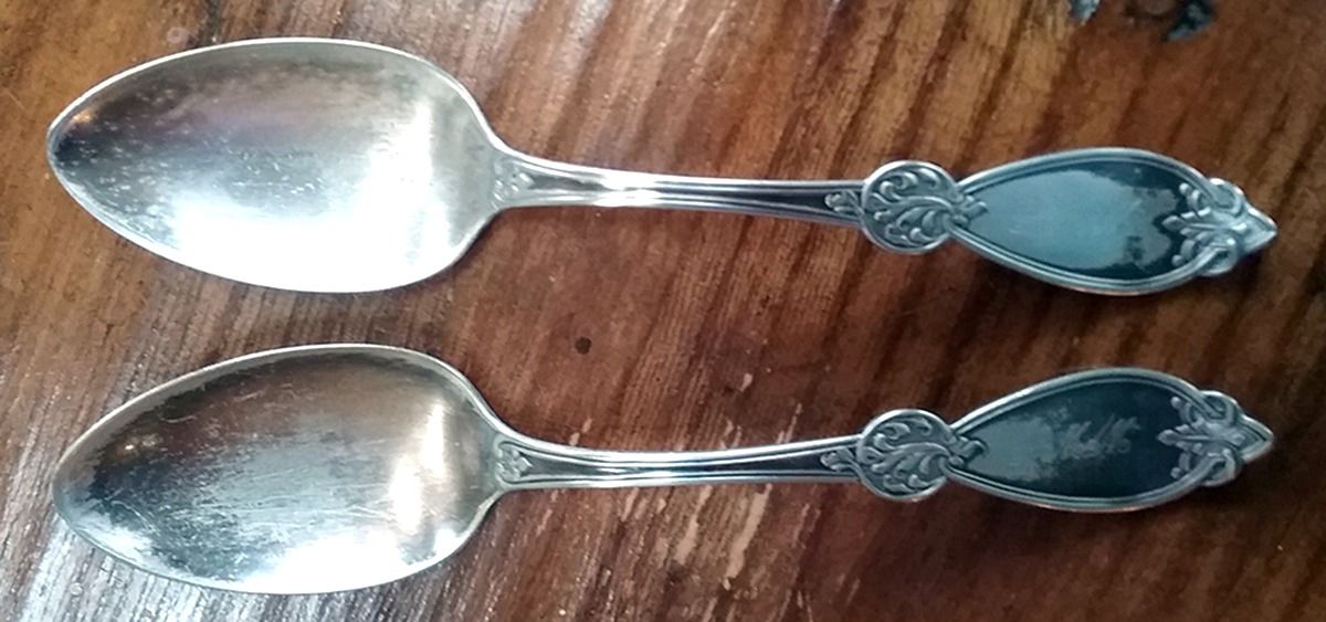 H1E3 (Coin) Tablespoon (Serving Spoon) by Hall & Elton-1