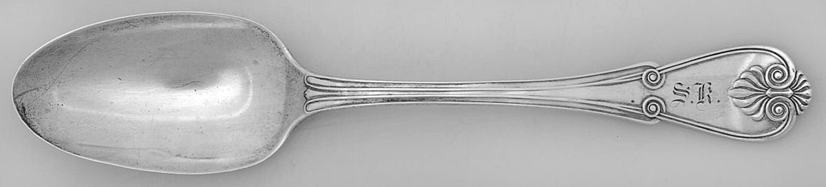 HBD2 (Sterling) Monogram Tablespoon (Serving Spoon) by Henry Hebbard-1