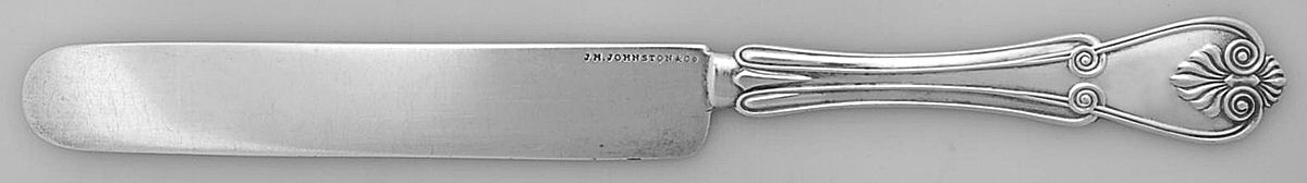 HBD2 (Sterling) Old French Solid Knife by Henry Hebbard-1