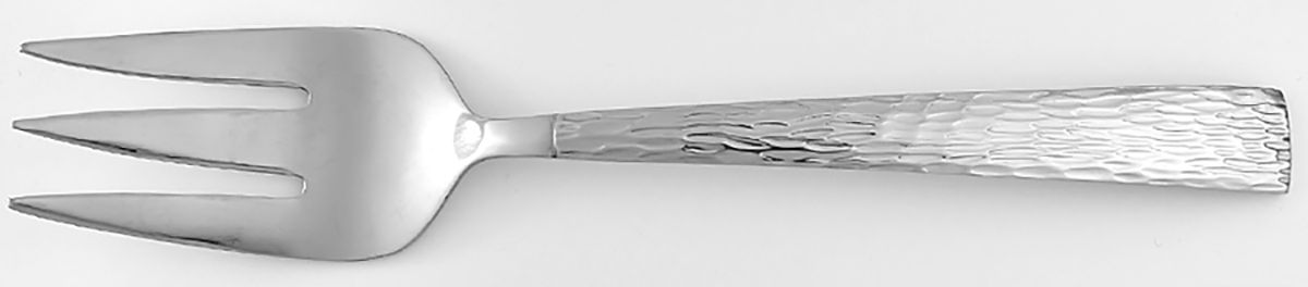 Brocade (Stainless) Medium Solid Cold Meat Serving Fork by Hampton Silversmiths-1