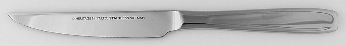 Cestello (Stainless) Individual Solid Handle Steak Knife by Heritage Mint, Ltd.-1