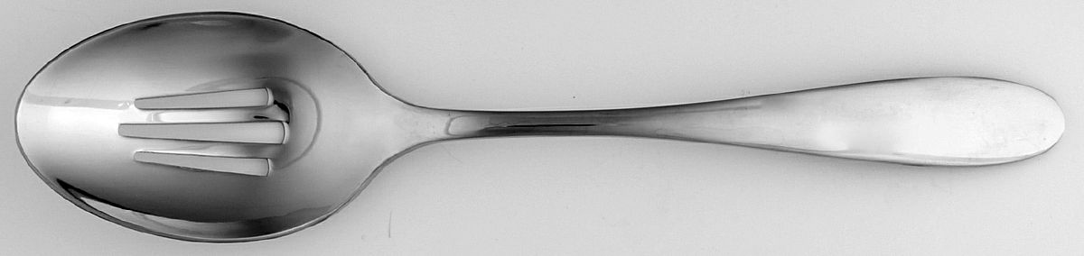 Reflections (Stainless) Pierced Tablespoon (Serving Spoon) by Heritage Mint, Ltd.-1