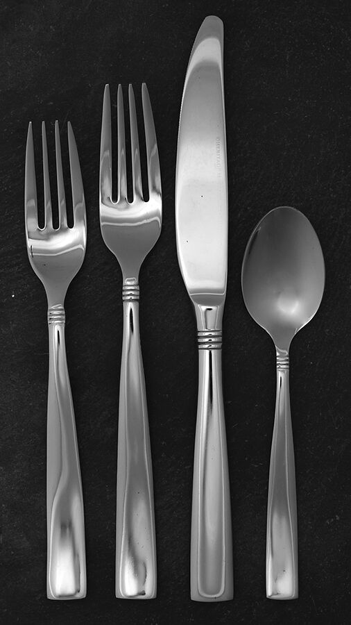Simplicity (Stainless) 4 Piece Place Setting by Heritage Mint, Ltd.-1