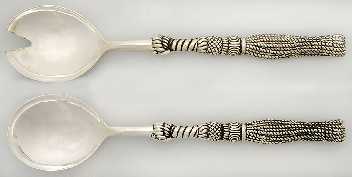 Tassel (2 Pc) Solid Salad Set by Home Collection-1