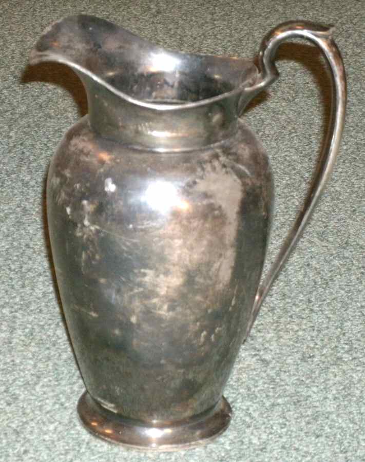 186 (Silverplate, Hollowware) Silverplate Water Pitcher by Homan-1