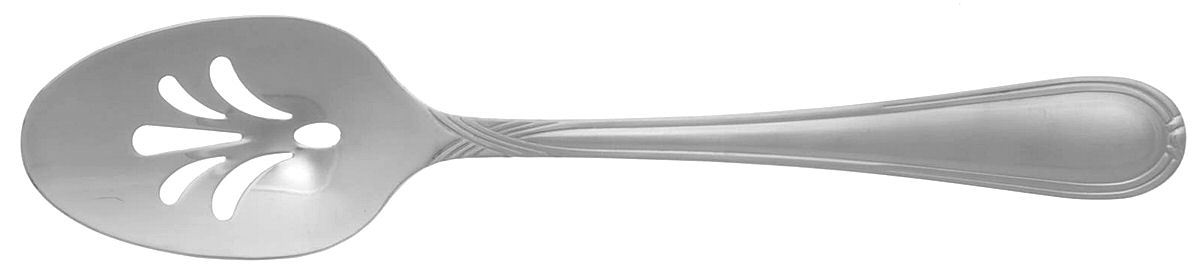 Bouquet (Stainless) Pierced Tablespoon (Serving Spoon) by Hampton Silversmiths-1