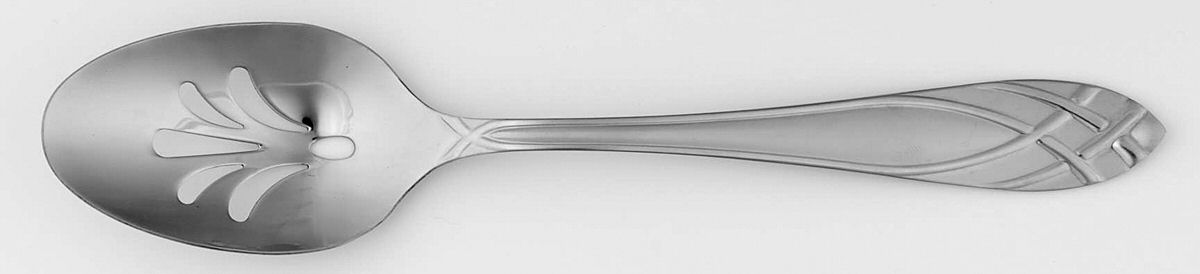 Berkshire (Stainless) Pierced Tablespoon (Serving Spoon) by Hampton Silversmiths-1
