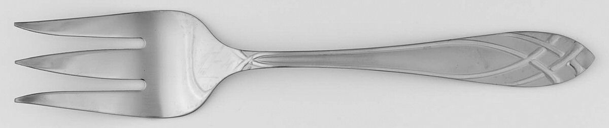 Berkshire (Stainless) Medium Solid Cold Meat Serving Fork by Hampton Silversmiths-1