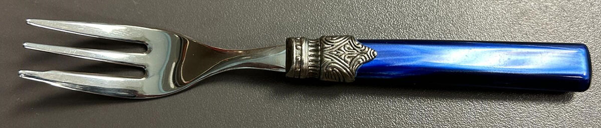 Tosca-Blue (Stainless) Cocktail/Seafood Fork by Horchow-1