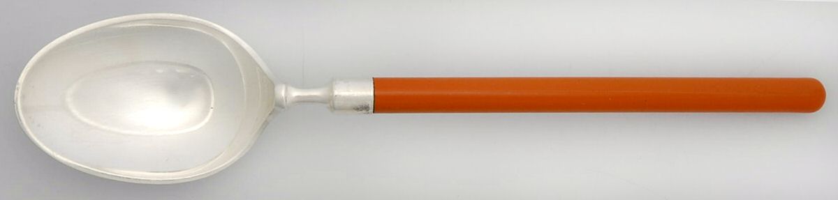 Amalie Orange (Sterling) Place/Oval Soup Spoon by Hans Hansen (Denmark)-1