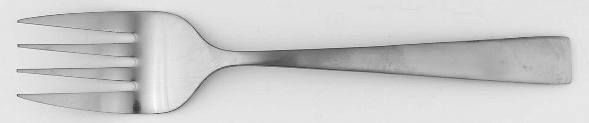Catalina (Stainless) Medium Solid Cold Meat Serving Fork by Hampton Silversmiths-1