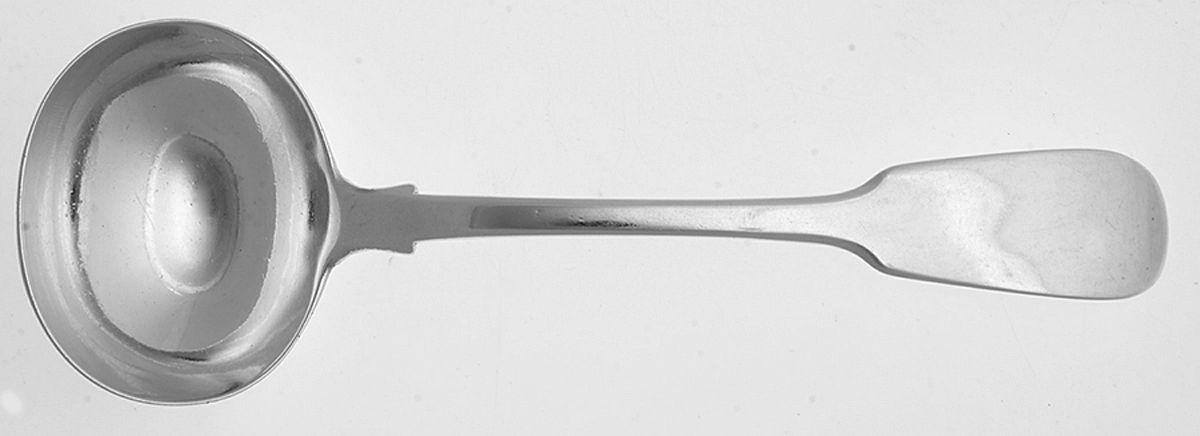 HJL1 (Sterling) Solid Gravy Ladle by John&Henry Lias-1