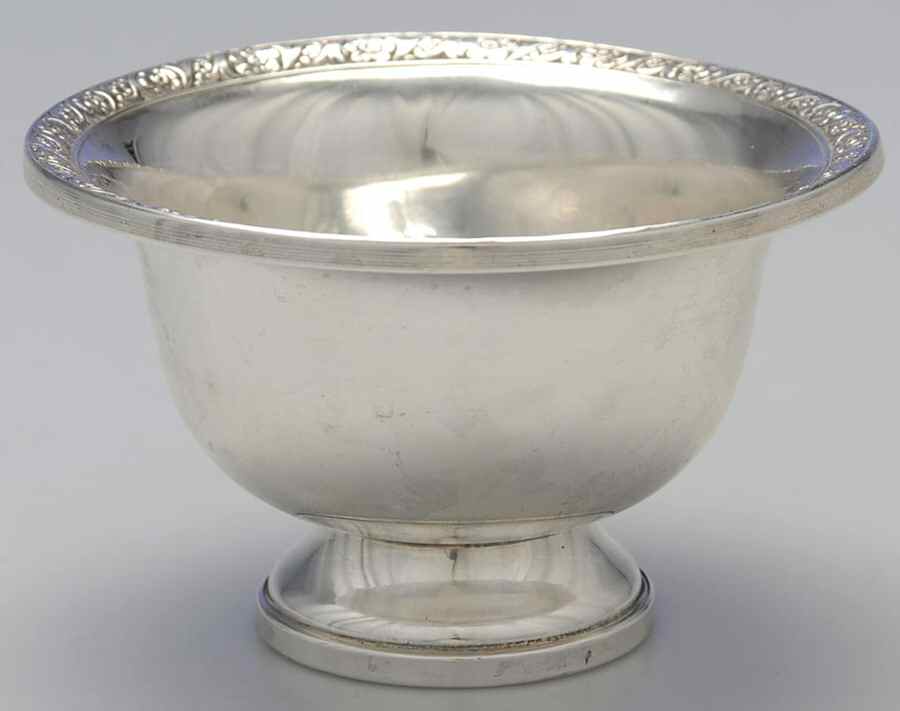 705 (Sterling, Hollowware) Weighted Base Nut Dish by Hunt Silver Co-1