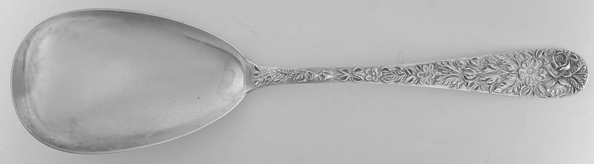 HEB9 (Sterling) Large Solid Serving Spoon by Hennegan Bates-1
