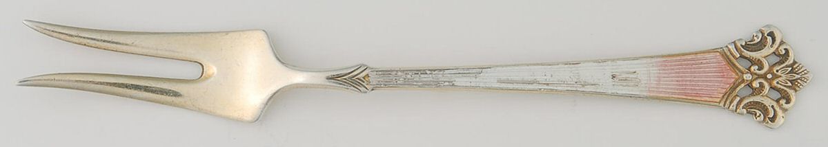 HDT1 (Sterling) Individual Hors d'Oeuvres Fork by Theodor Olsens Eftf-1