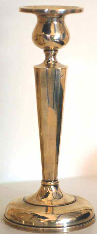 G455 (Sterling, Hollowware) 8" Weighted Candlestick by Hallmark-1