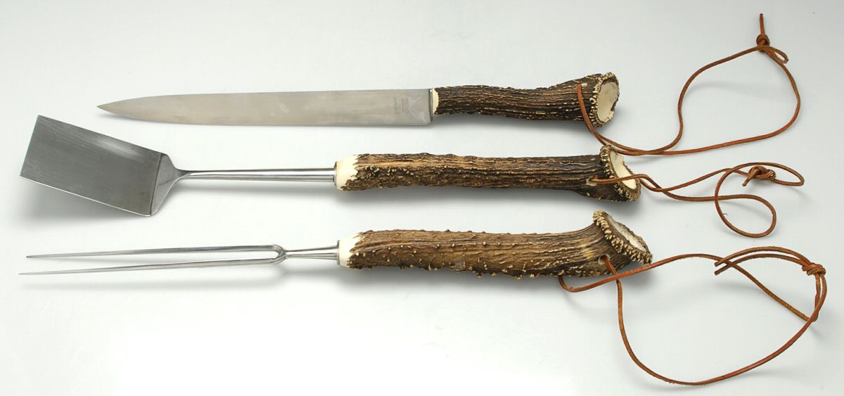 HOF10 (Stainless) 3 Pc Barbeque Utensil Set (BAKS, BASEF,BASPA) by Hoffritz-1