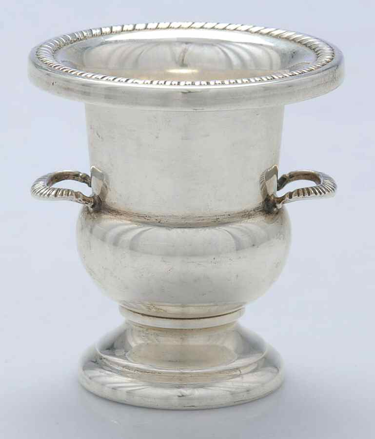 27 (Sterling, Hollowware) Toothpick/Match Holder by Hunt Silver Co-1