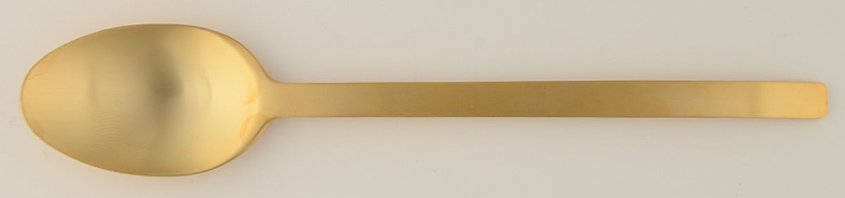 Spiga-Matte (Gold Electroplate) Teaspoon by Herdmar-1