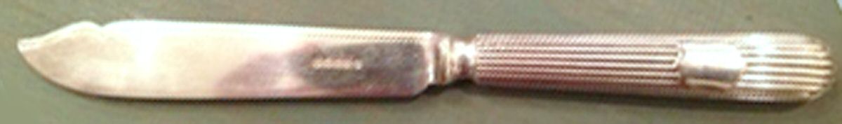 HBW11 (Silverplate) Individual Solid Fish Knife by Harrison Bros & Howson-1