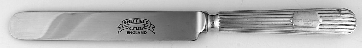 HBW11 (Silverplate) Blunt Hollow Knife by Harrison Bros & Howson-1