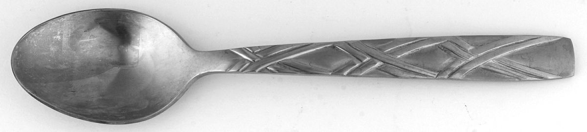 HSV2 Frosted&Glossy (Stainless) Teaspoon by Hampton Silversmiths-1