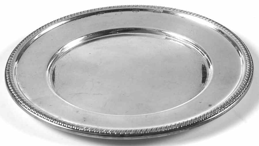 226 (Sterling, Hollowware) Bread Plate by Hunt Silver Co-1