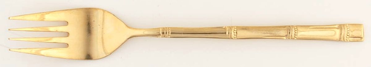 Tiki (Gold Electroplate) Fork by Hanford Forge-1