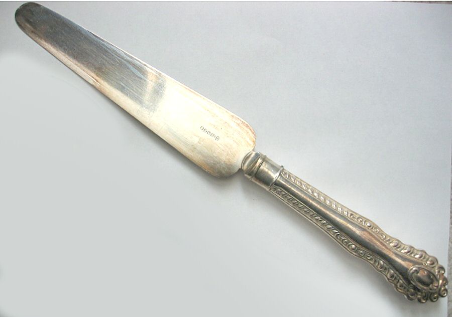 H2E3 (Silverplate) Solid Pie Server by Hawksworth, Eyre & Co-1