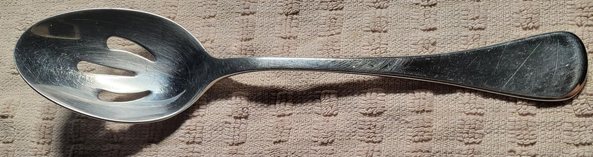 HSV180 (Stainless) Pierced Tablespoon (Serving Spoon) by Hampton Silversmiths-1