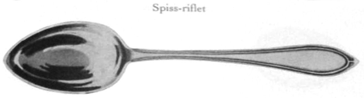Spiss-Grooved (Sterling) Teaspoon by Theodor Olsens Eftf-1